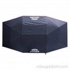 Automatic Car Protection Umbrella Car Carport Roof Cover Tent Sun Shade Umbrella Awning Rain UV Protection Blue/Silver